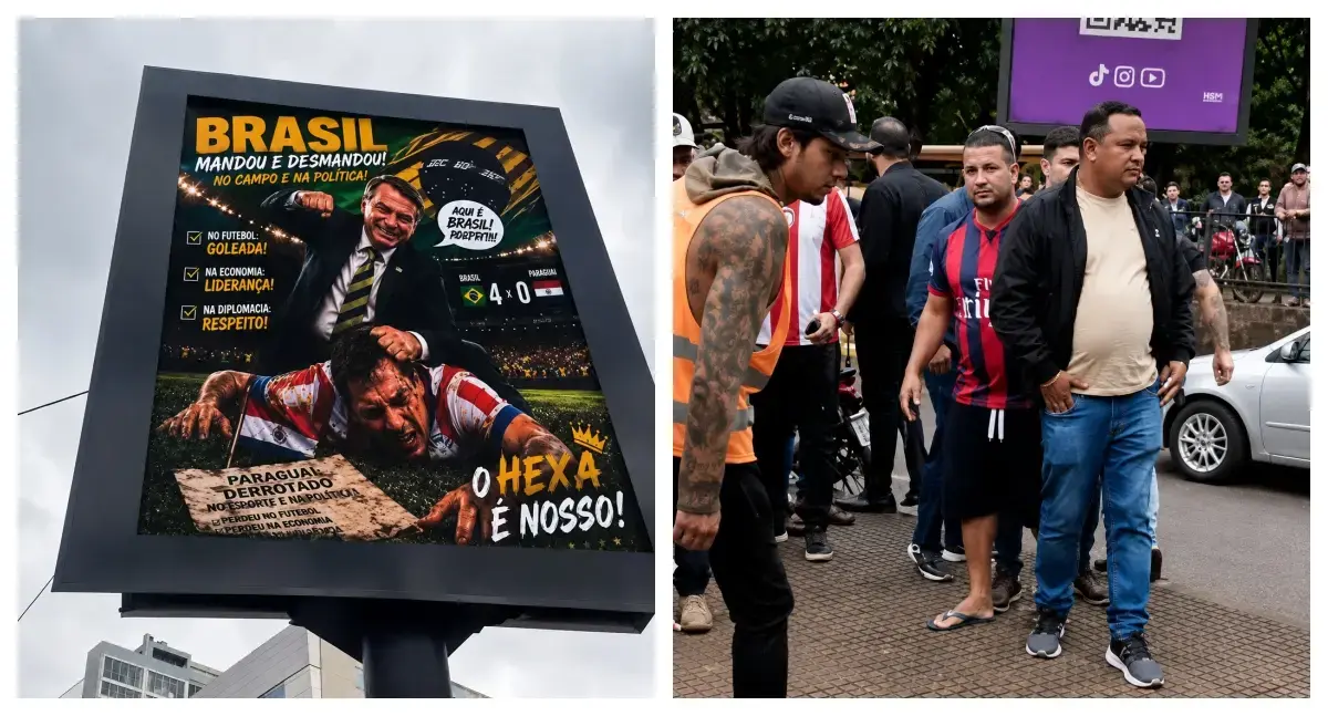 Cartazes com a imagem de Jair Bolsonaro causam indignação em Ciudad del Este