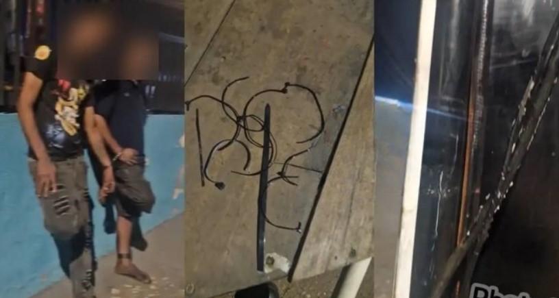 Dupla é presa após furtar fios de cobre de trailer em Porto Velho