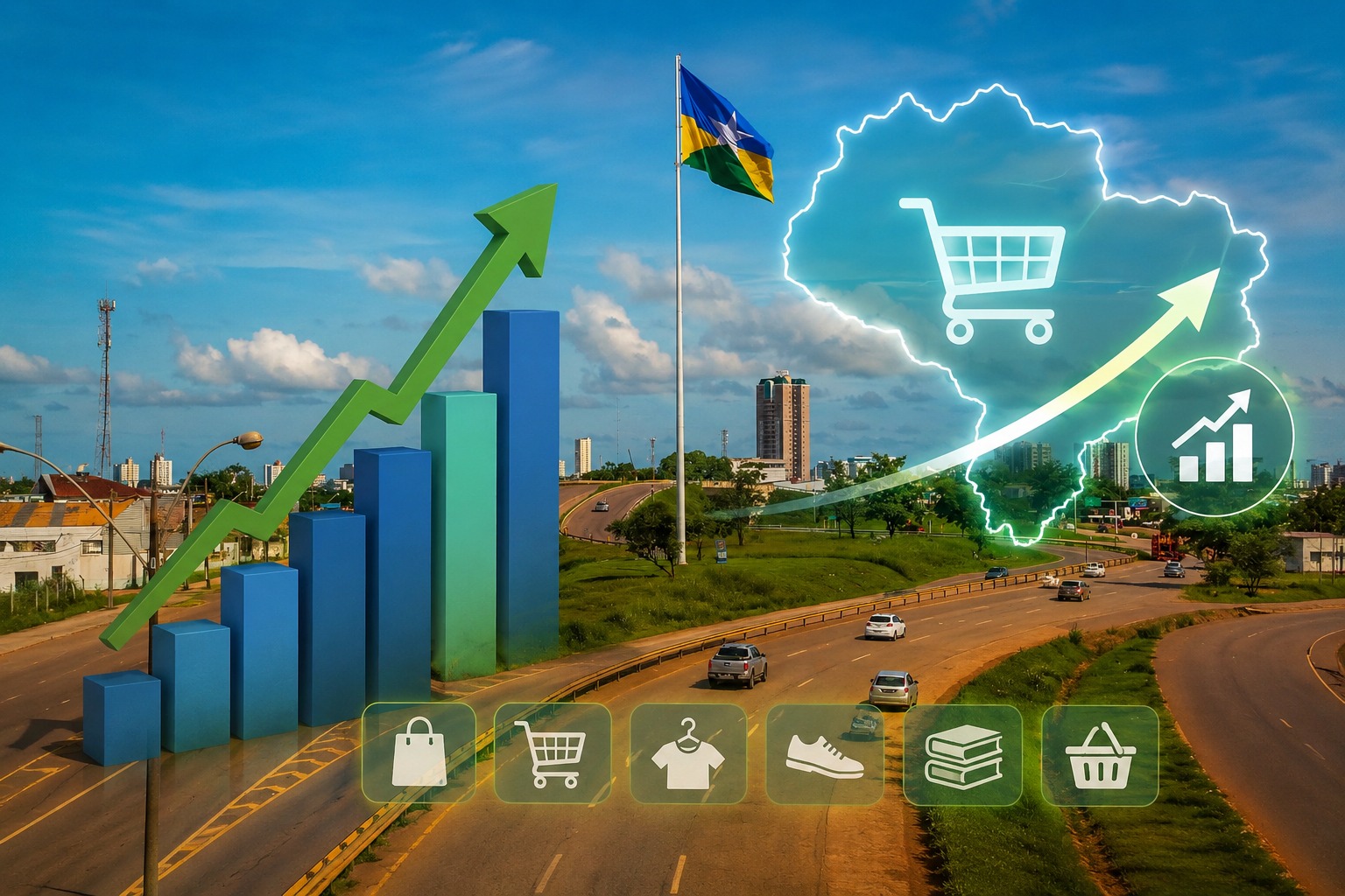 FOMENTO NA ECONOMIA – Venda de produtos no comércio de Rondônia cresce 4,5% em um ano