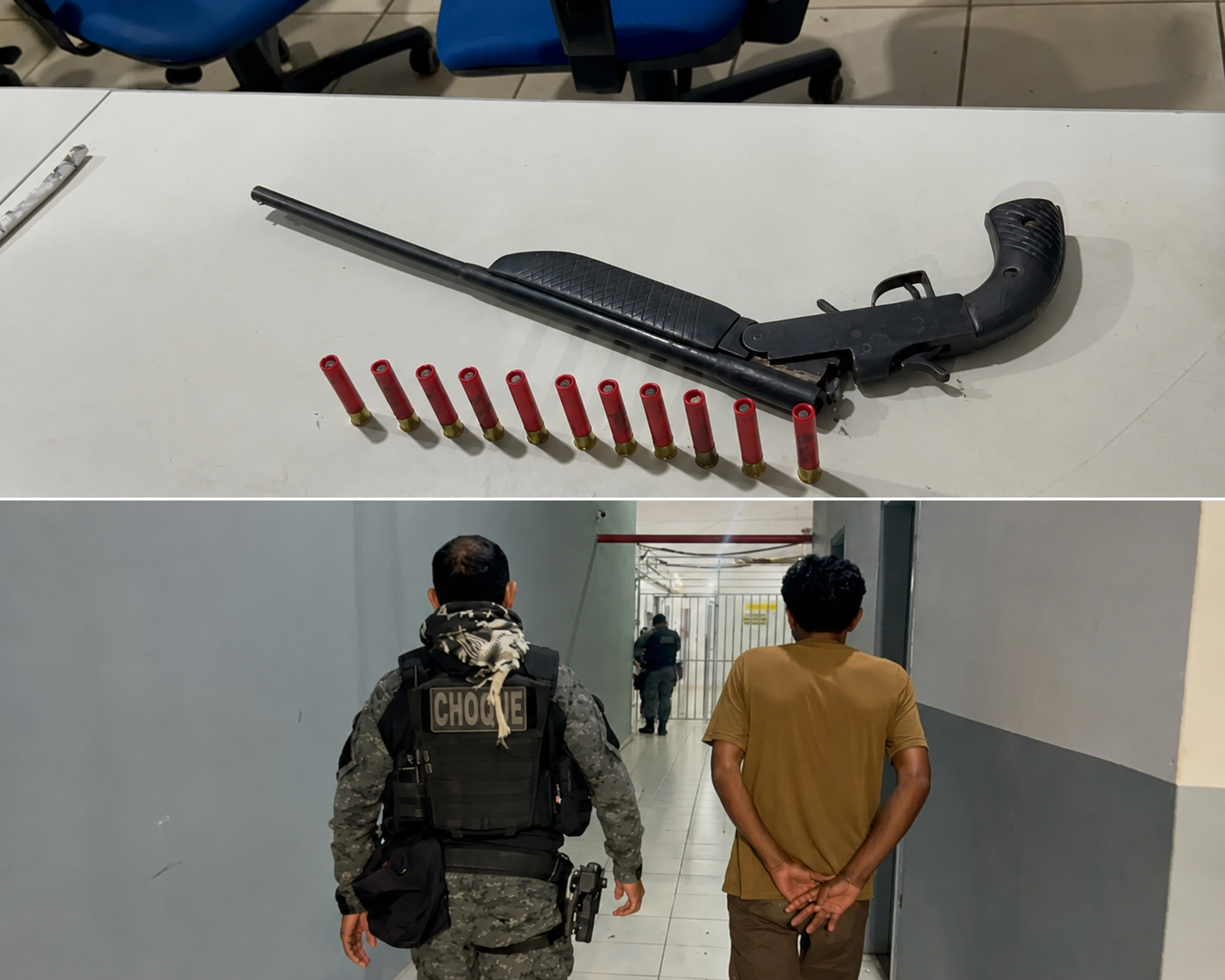 Homem é preso com arma artesanal durante operação 