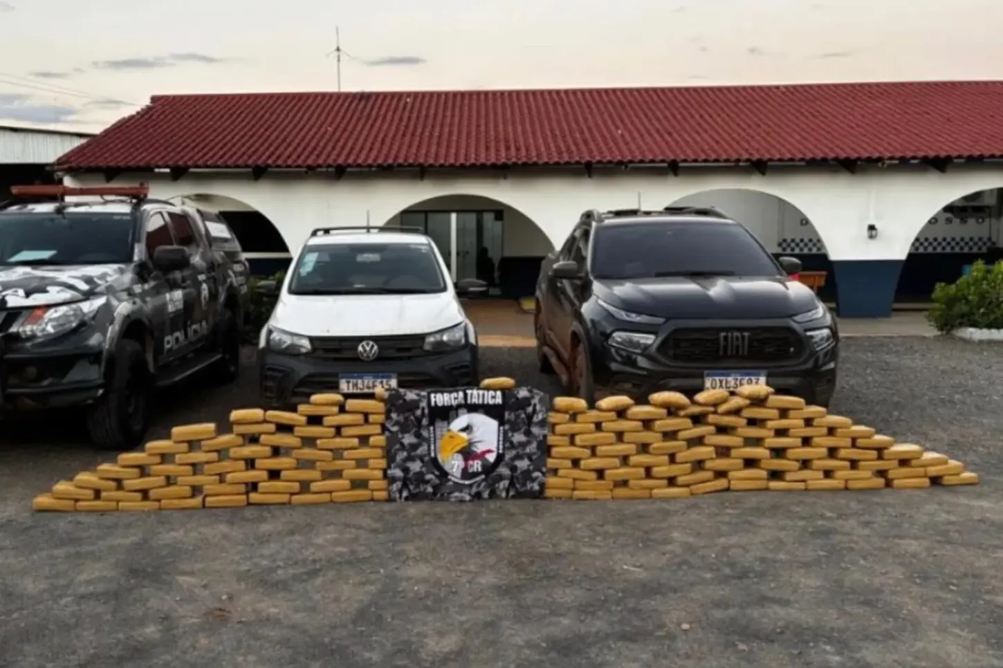 Força Tática apreende 146 tabletes de maconha transportados de Rondônia para Mato Grosso