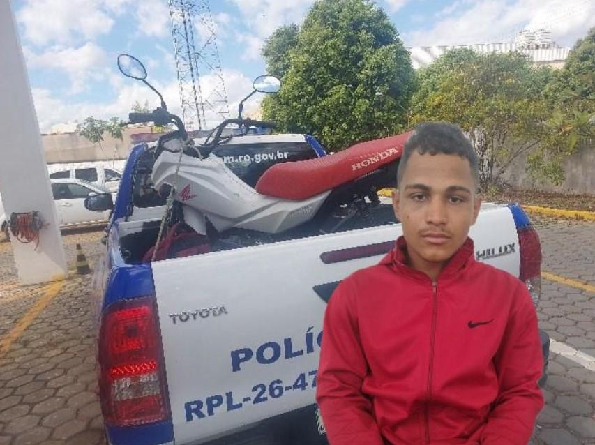 Homem é detido com motocicleta furtada e objetos de origem suspeita em Ji-Paraná