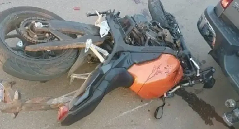 Motociclista fica gravemente ferido em acidente na Avenida Flamboyant 