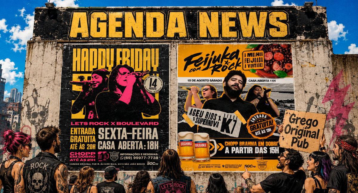 Agenda News: Fim de semana é no Grego Original Pub!