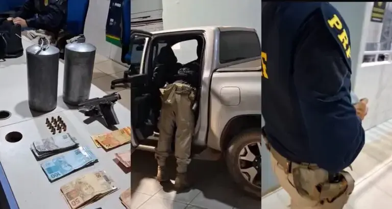  Casal é preso pela PRF com mais de 72 quilos de mercúrio escondidos em estepe em Porto Velho 