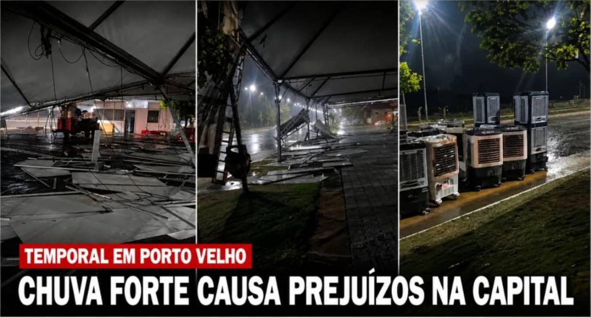 Chuva forte causa prejuízos em Porto Velho; empresário relata perdas de mais de R$ 350 mil