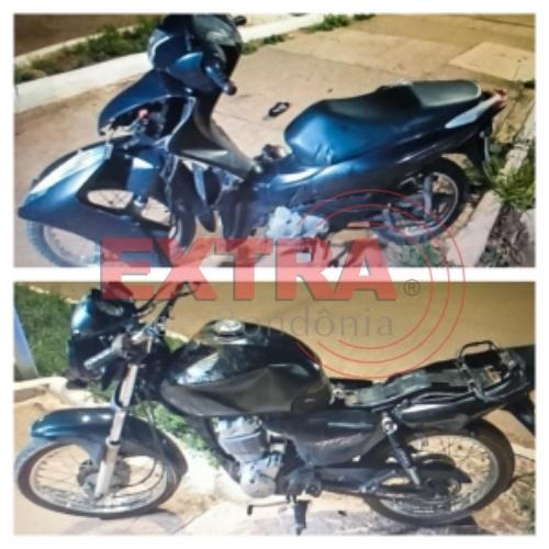 Colisão entre motos deixa duas pessoas feridas na Avenida Paraná em Vilhena