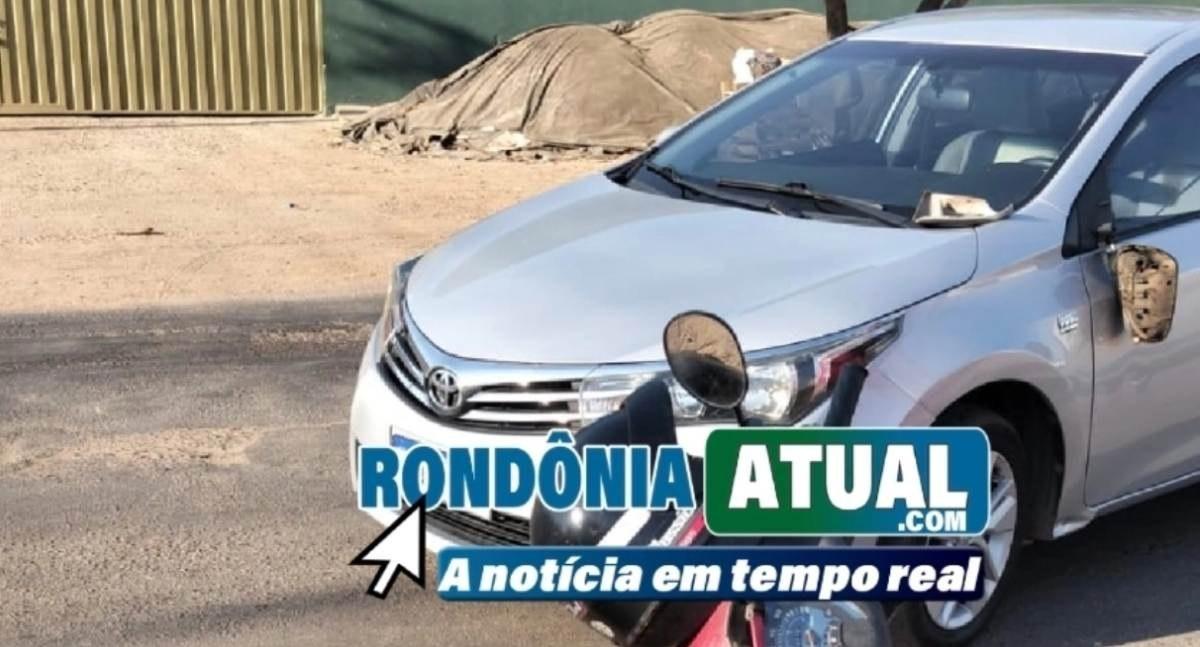 Condutor de ciclomotor é preso por embriaguez ao volante e falta de CNH depois de batida em RO