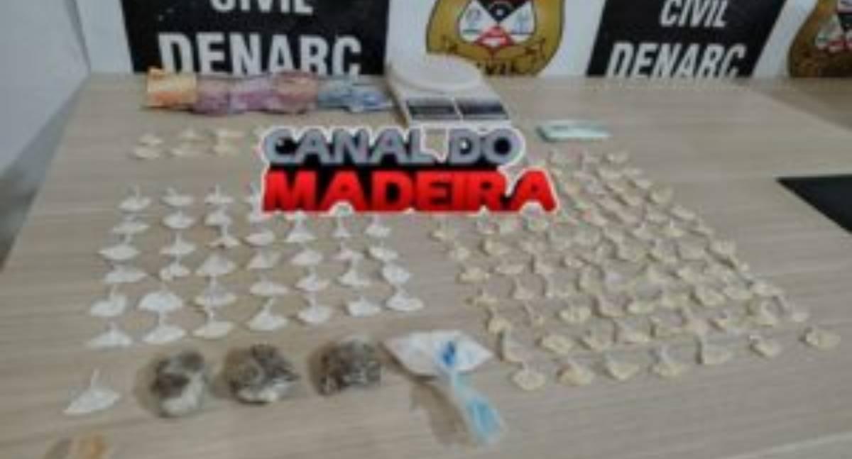 Denarc fecha ponto de tráfico e prende três suspeitos no decorrer de Operação Desarme em Porto Velho