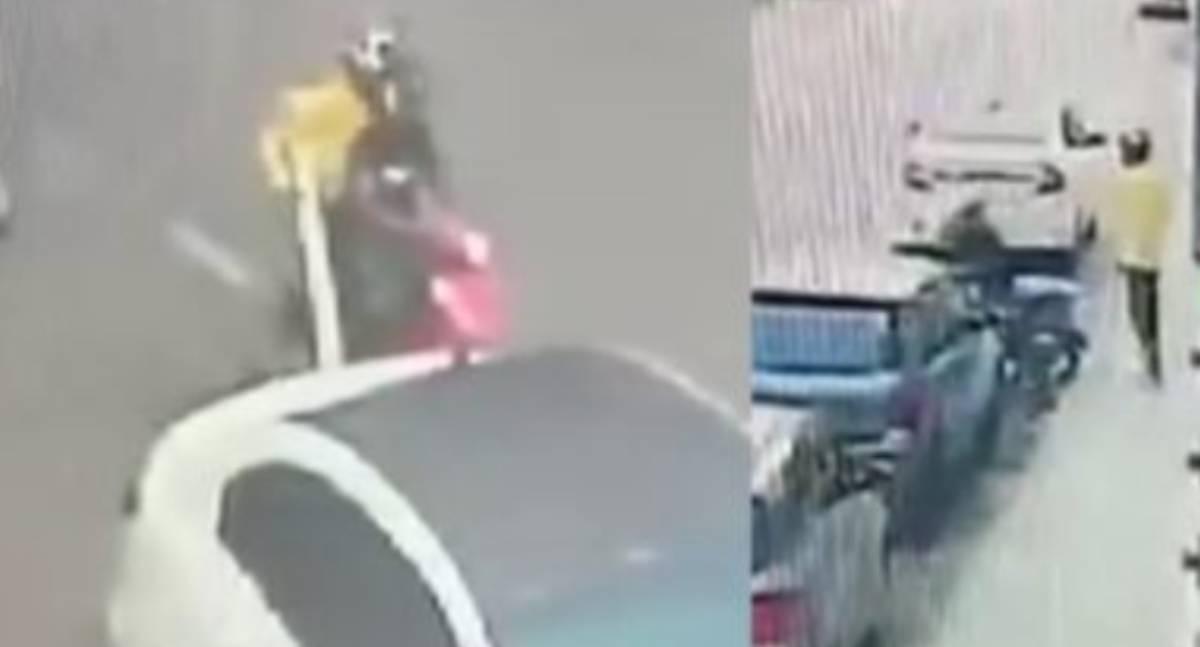 Dupla é flagrada furtando motocicleta em frente ao Centro Político Administrativo em Porto Velho