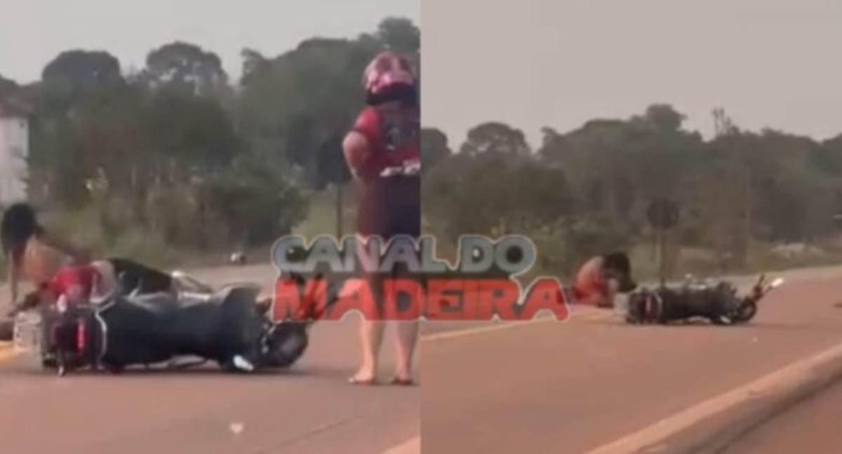 Grave acidente de trânsito deixa casal seriamente ferido depois de colisão com carreta na BR-364