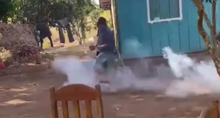  Homem tem parte do pé arrancado ao tentar apagar bombinha em Rondônia 