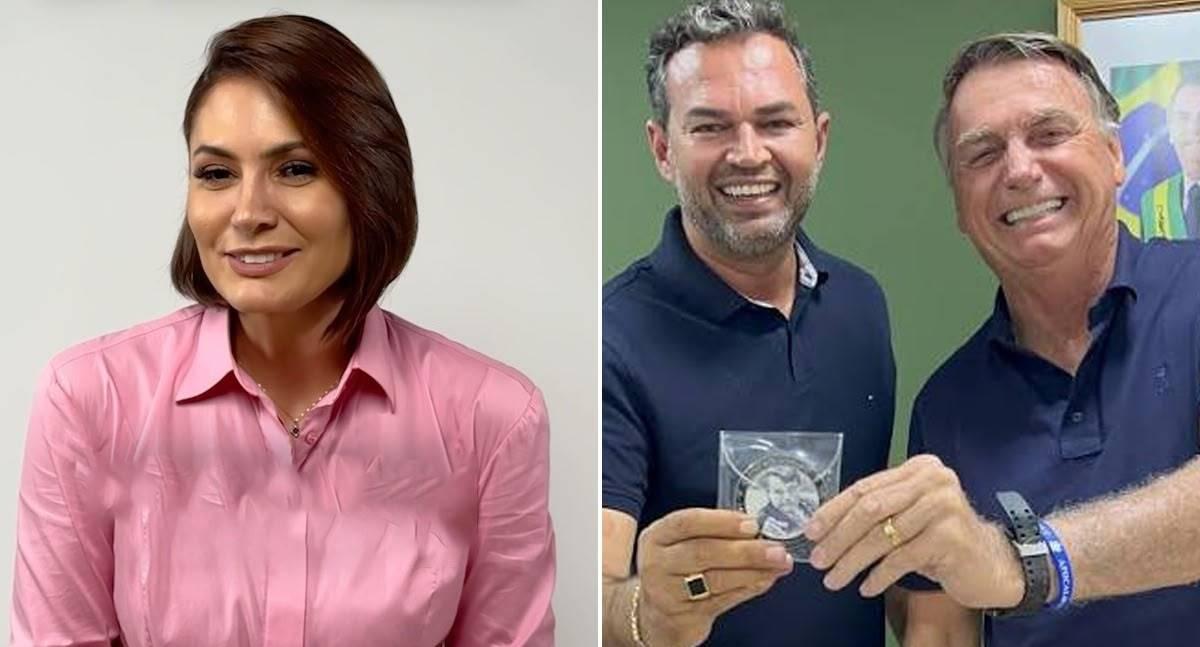 Michelle Bolsonaro divulga apoio a Bruno Scheid em lançamento ao Senado em Rondônia