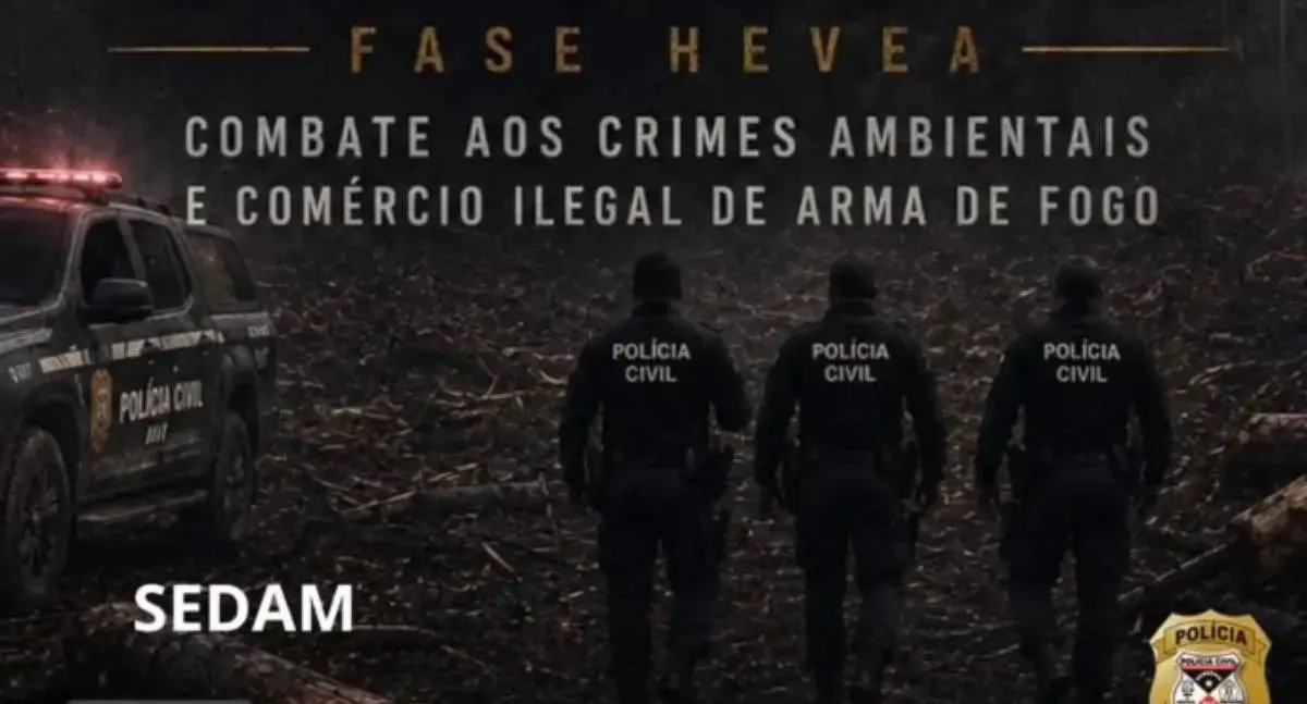 Polícia Civil deflagra Operação Escudo de Cinzas para combater crimes ambientais e tráfico de armas em Rondônia