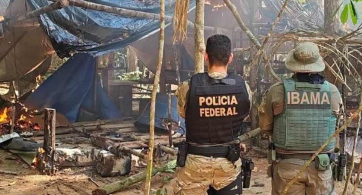 Polícia Federal e Ibama deflagram Operação Fortuna contra garimpo ilegal na Terra Indígena Sete de Setembro