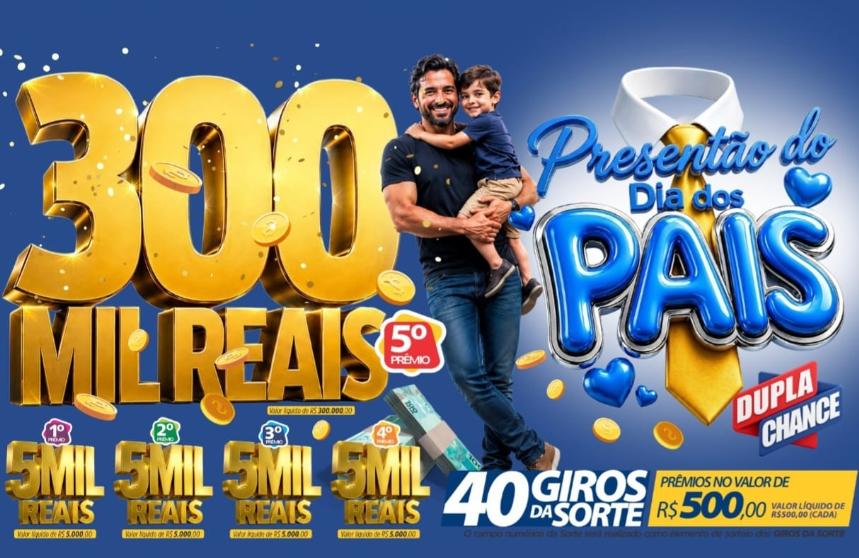 RONDONCAP: Dia dos Pais inesquecível com 300 mil no 5 prêmio