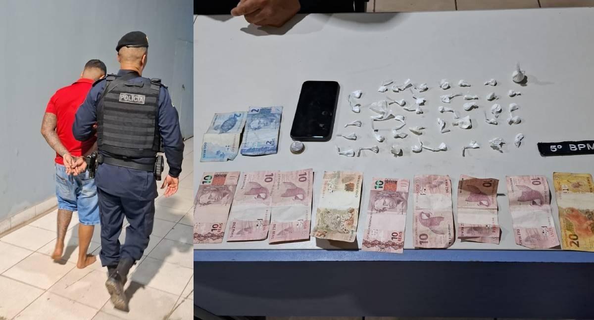 Ação da polícia militar resulta em prisão por tráfico de drogas na Zona Leste de Porto Velho