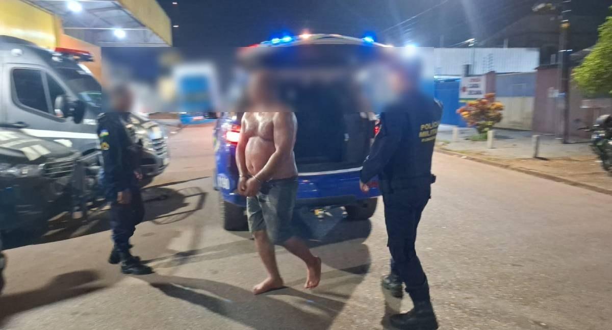 Homem é preso depois de agredir esposa com banco e ameaçá-la de morte na zona sul de Porto Velho