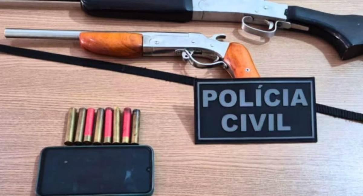 Homem é preso em Cujubim por estupro de vulnerável e posse irregular de armas no decorrer de operação policial