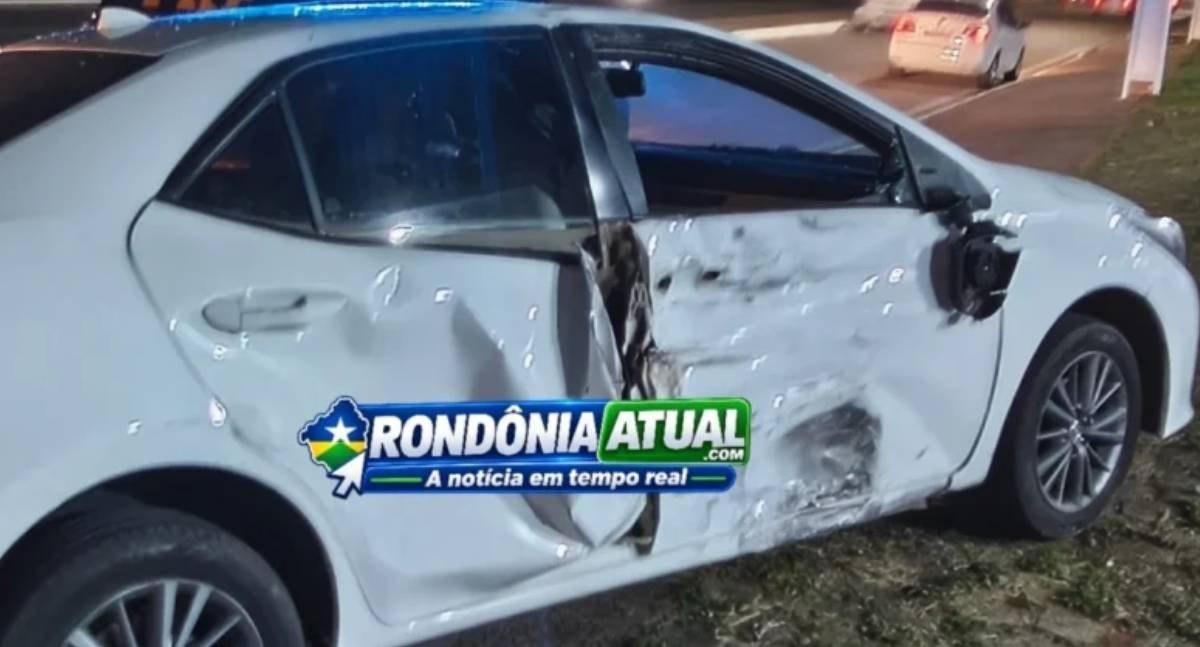 Motociclista fica em estado gravíssimo depois de colisão contra automóvel Corolla na BR-364