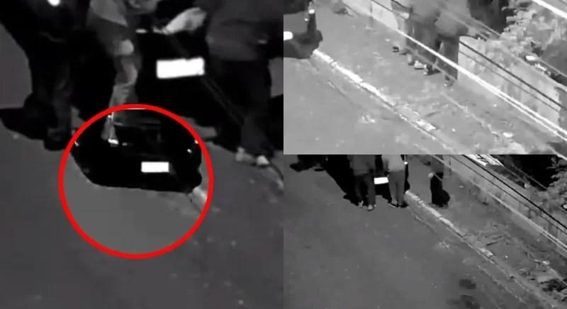 Criminosos são flagrados retirando corpo de porta-malas e desovando atrás de muro – VEJA O VÍDEO