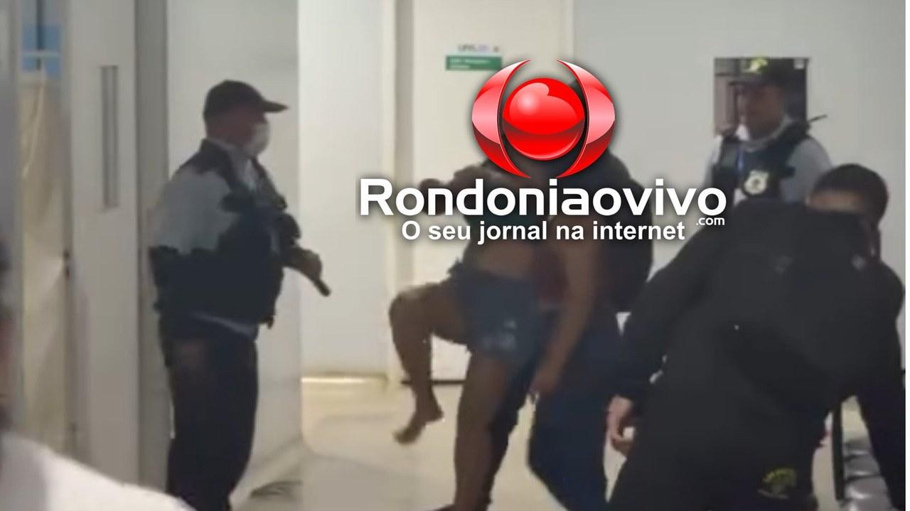 DUAS PRESAS: Vídeo aponta mulheres agredindo funcionárias e quebrando objetos na UPA