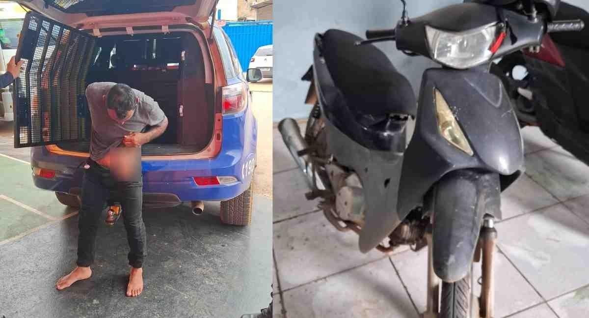 Moto roubada é recuperada depois de abordagem no bairro Renascer