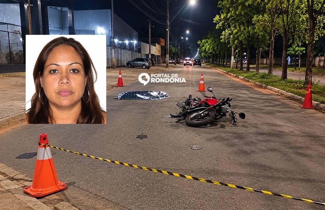 Mulher morre após cair de moto na avenida Mamoré em Porto Velho