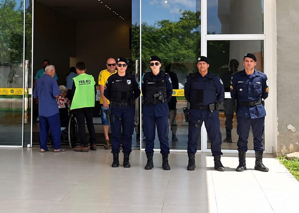 POLÍCIA MILITAR DE RONDÔNIA GARANTE SEGURANÇA DAS ELEIÇÕES NO CONE-SUL DO ESTADO