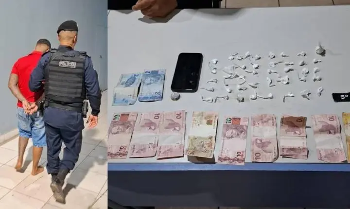Ação da polícia militar resulta em prisão por tráfico de drogas na Zona Leste de Porto Velho