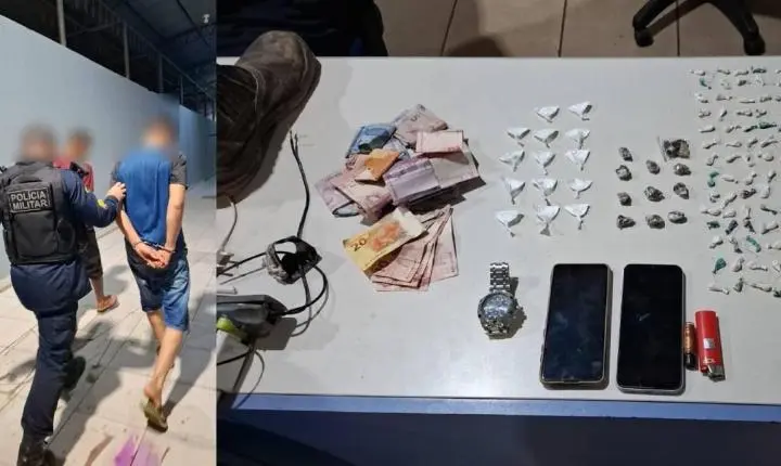 Ação do 5º BPM resulta na prisão de dupla e apreensão de 95 porções de drogas no Jardim Santana