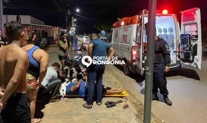 Acidente entre duas motos deixa três pessoas feridas na zona Leste