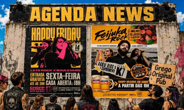 Agenda News: Fim de semana é no Grego Original Pub!
