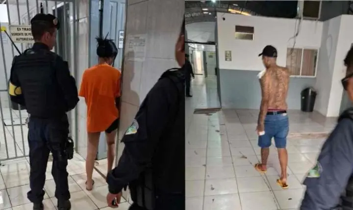 Confusão entre ex-casal encerra com dois presos e machadinha apreendida em Porto Velho
