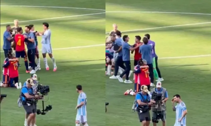 Confusão na final da Copa! Jogadores brigam e atitude de Messi rouba a cena