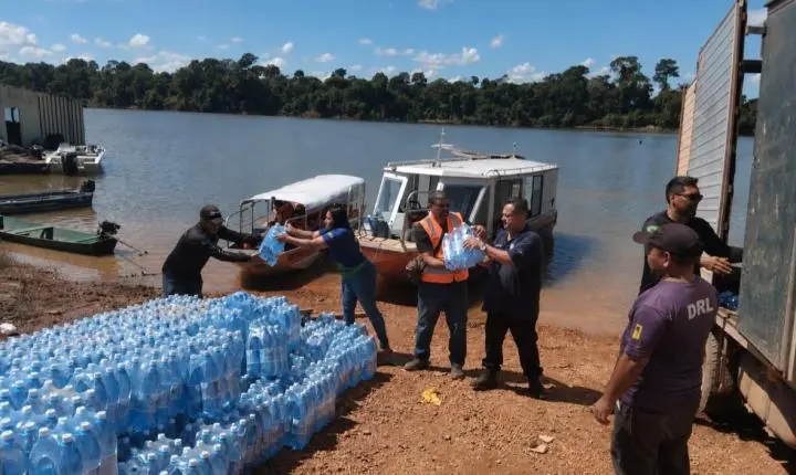 Defesa Civil leva alimentos, água e assistência a comunidades do distrito de Nazaré 