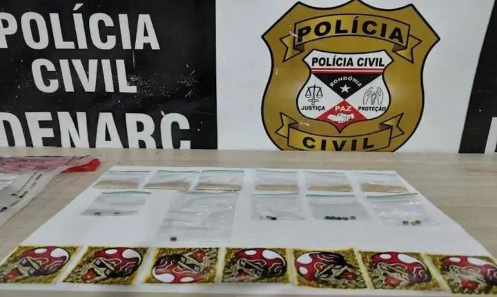 DENARC prende homem por tráfico de MDMA e LSD em Porto Velho