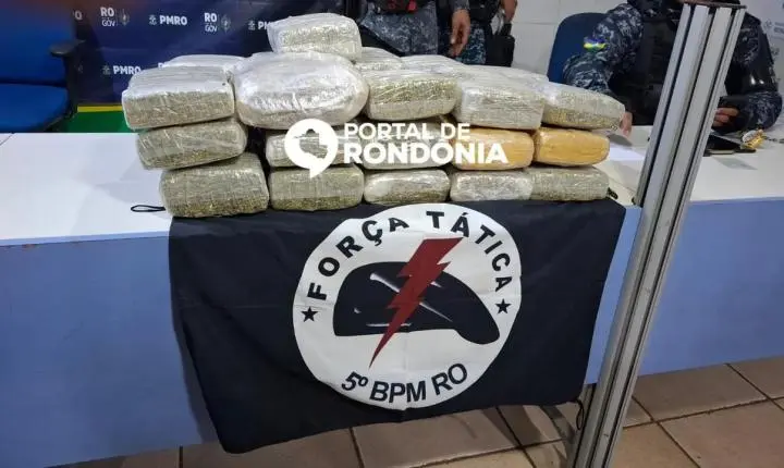 Dois homens são presos com mais de 30 kg de drogas em carro de aplicativo na BR-364