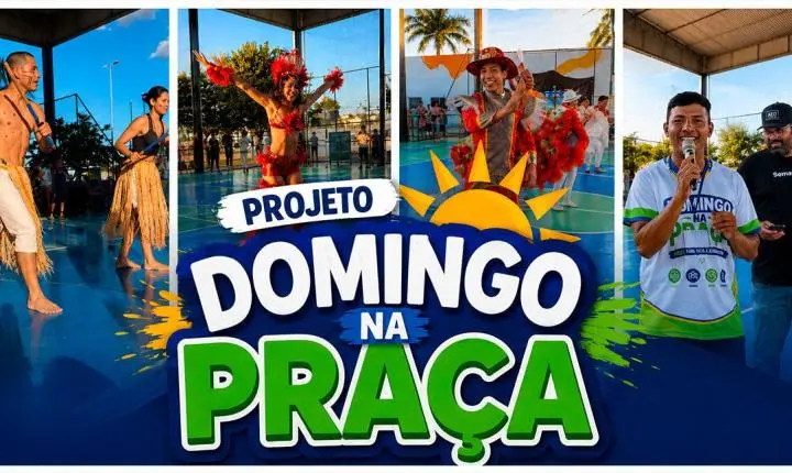 Domingo na Praça reúne famílias e valoriza cultura em Porto Velho