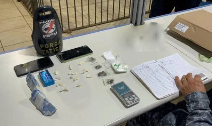 Dupla é presa por tráfico de drogas em Porto Velho 