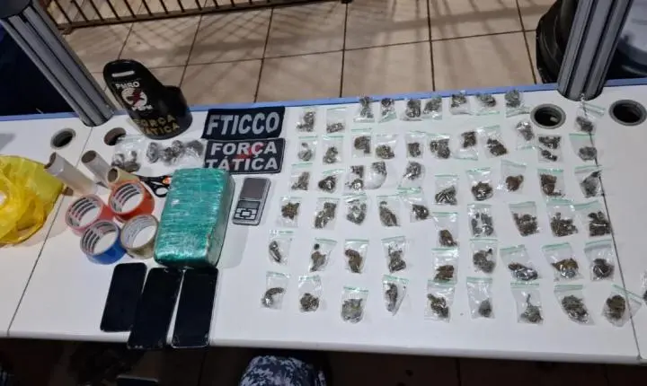 Força Tática apreende adolescente e prende jovem com drogas em Porto Velho
