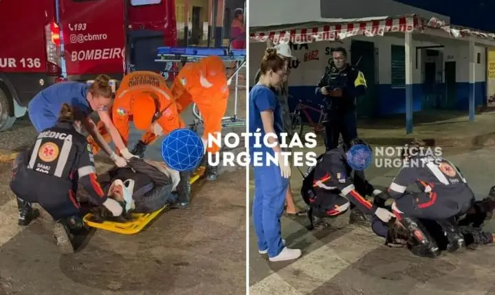 Grave colisão entre duas motos deixa três feridos na zona Leste