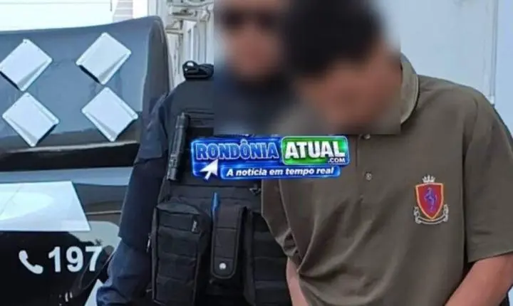 Homem com mandado de prisão em aberto é localizado e preso pela polícia em residência de RO