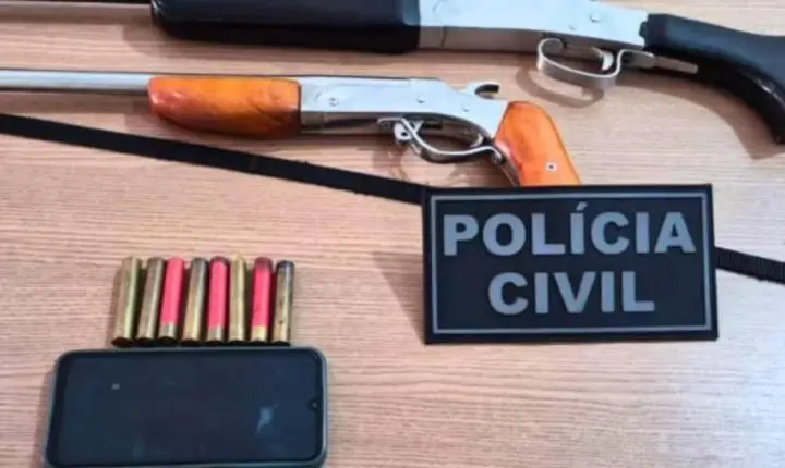 Homem é preso em Cujubim por estupro de vulnerável e posse irregular de armas no decorrer de operação policial