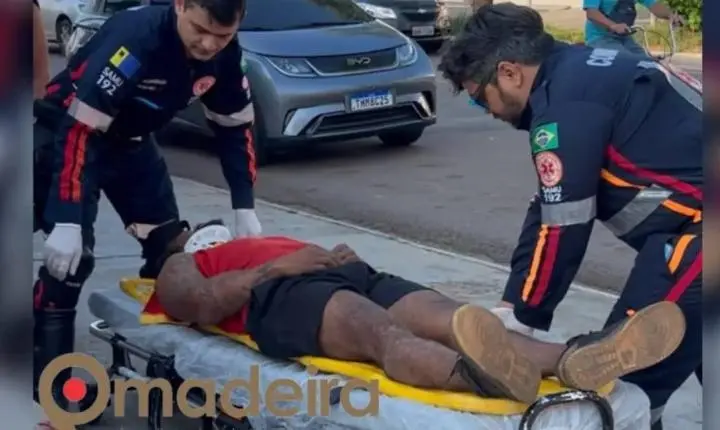Homem em situação de rua sofre fraturas graves depois de ser atropelado e abandonado em avenida de Porto Velho