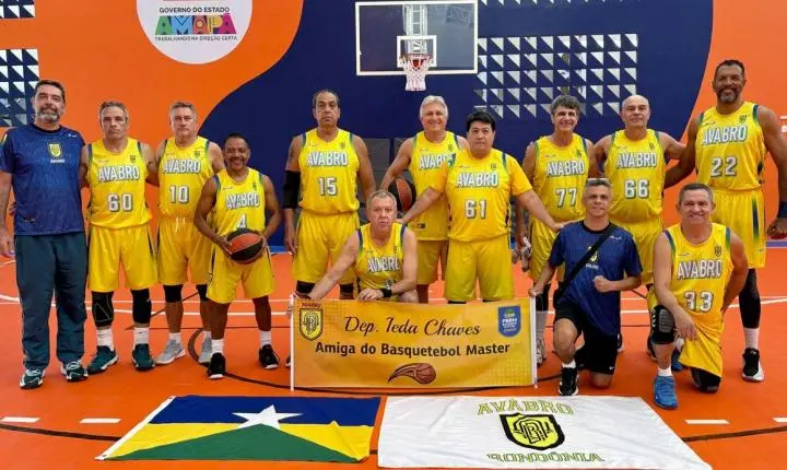Ieda Chaves celebra ouro e prata de Rondônia no Norte-Nordeste de Basquete Master