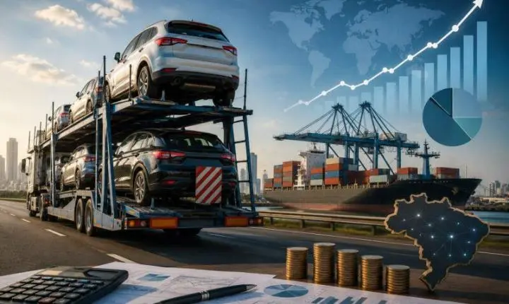 Impactos econômicos do transporte de veículos cegonha