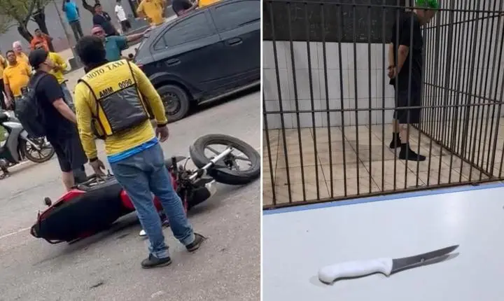 Mototaxista é preso após esfaquear outro mototaxista na região da rodoviária de Porto Velho