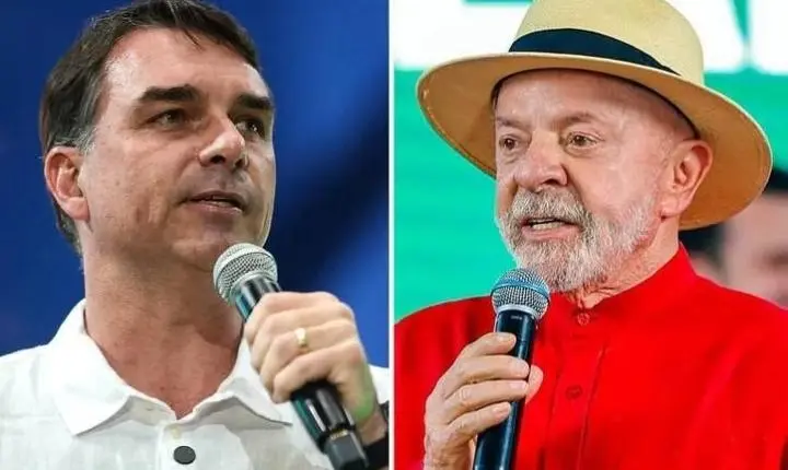Nova pesquisa mostra Flávio Bolsonaro à frente de Lula no 2º turno