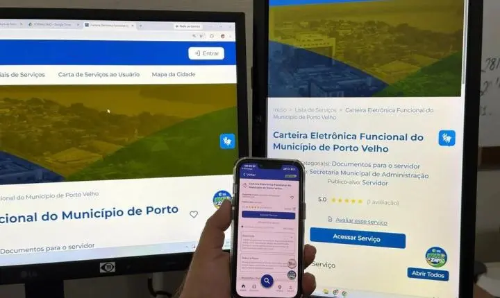 Prefeitura de Porto Velho disponibiliza carteira digital para identificação dos servidores municipais